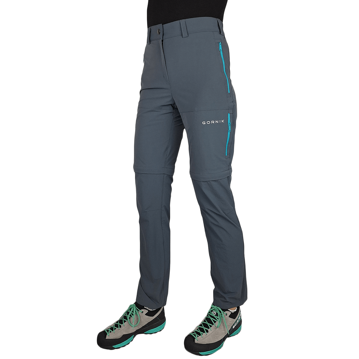 zenske zip-off hlace obir recycled