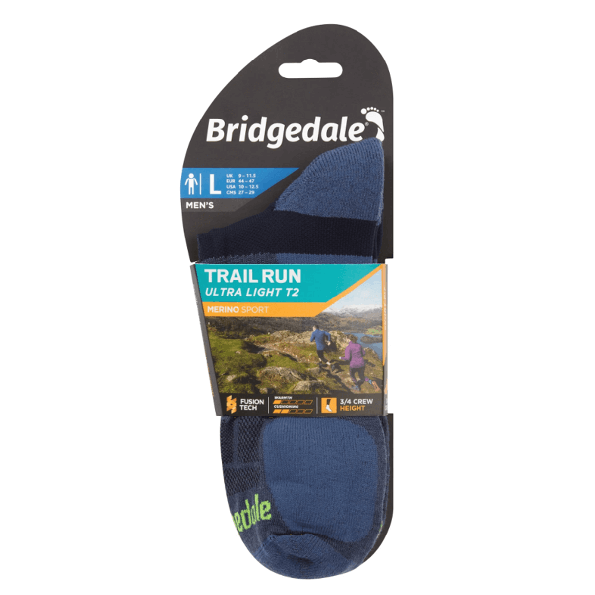 moske nogavice trail run ultra light merino crew