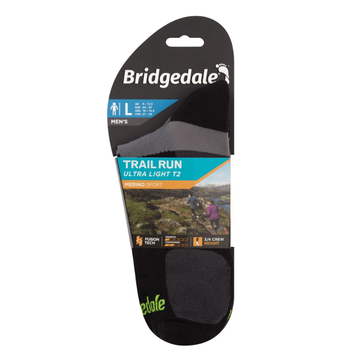 moske nogavice trail run ultra light merino crew