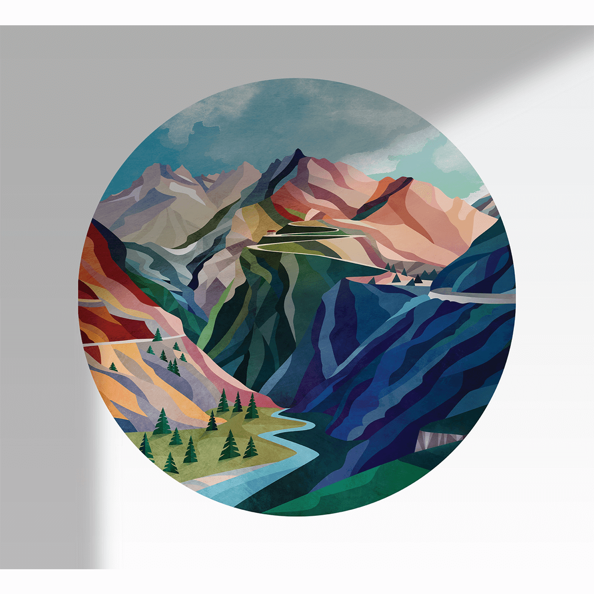 stenska prenosljiva nalepka durido passo