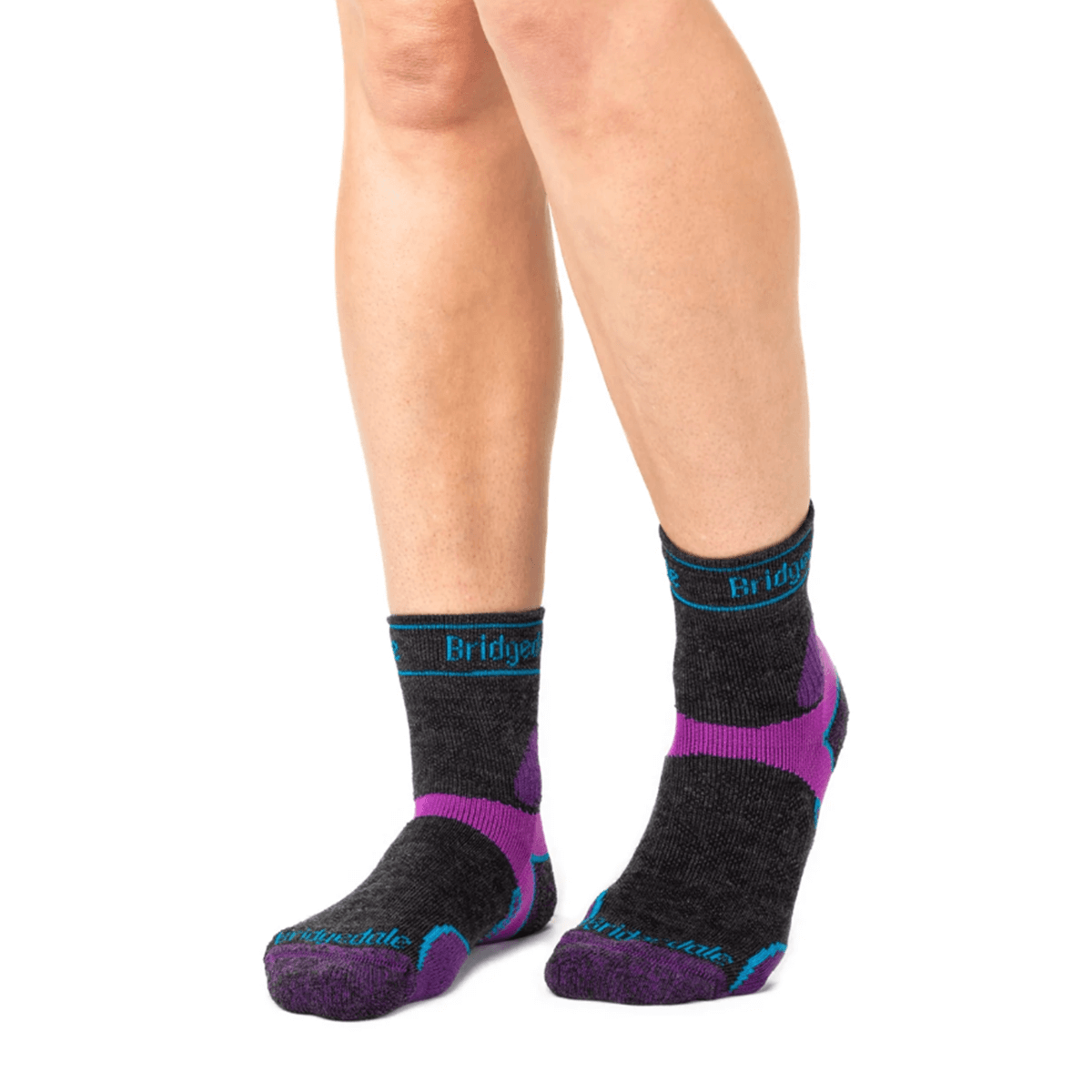 zenske nogavice trail run lightweight merino performance crew