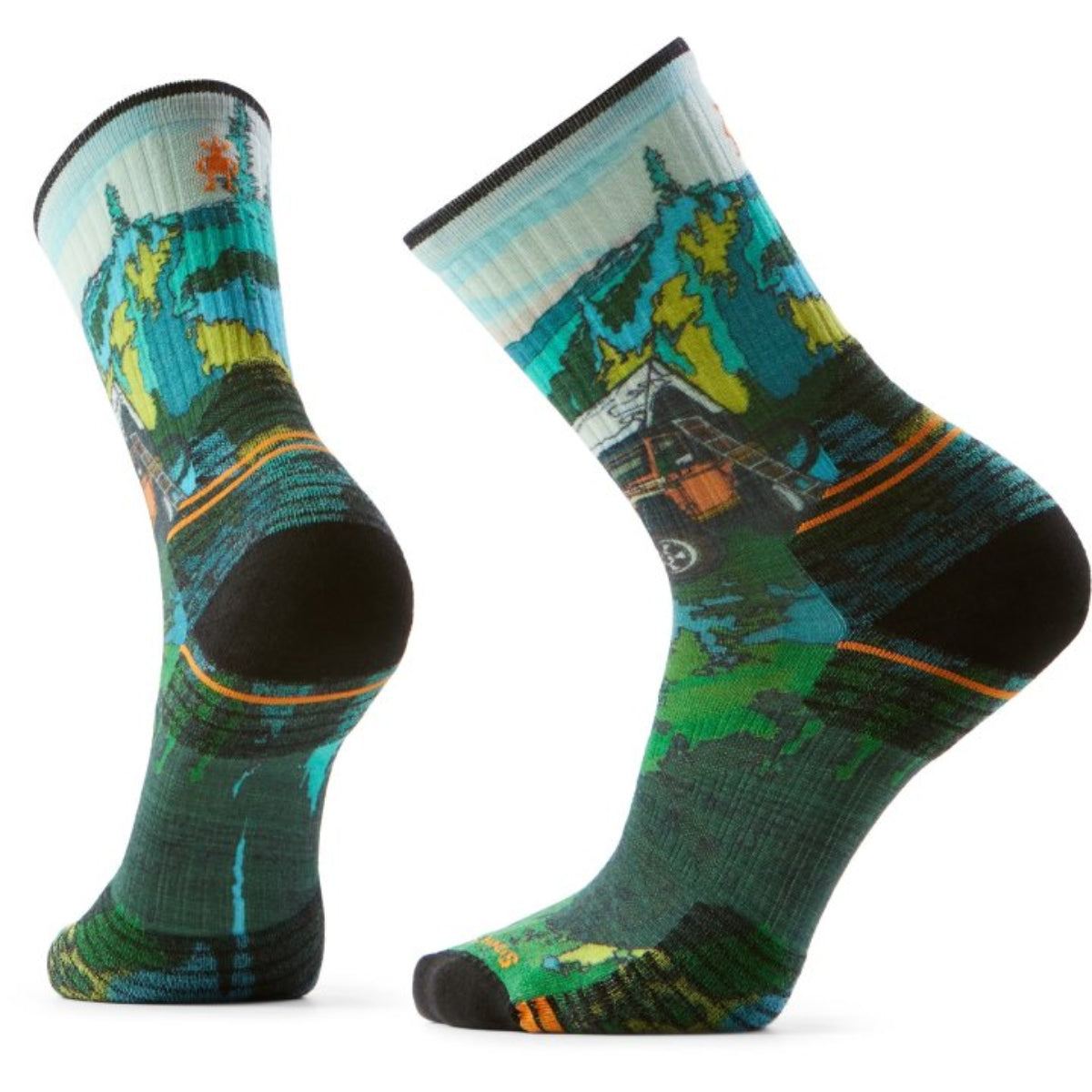 nogavice hike targeted trekker print crew