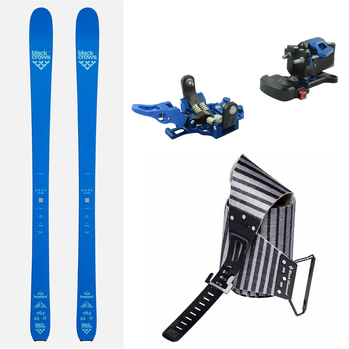 turno smucarski komplet ova freebird 170