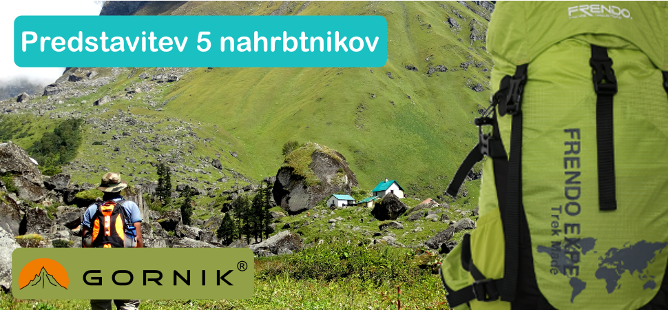 Frendo: 5 nahrbtnikov med 18 in 30 litri