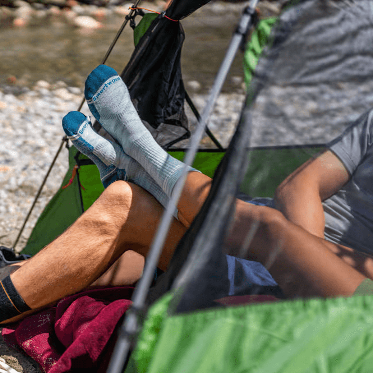 zenske smartwool nogavice hike light crew