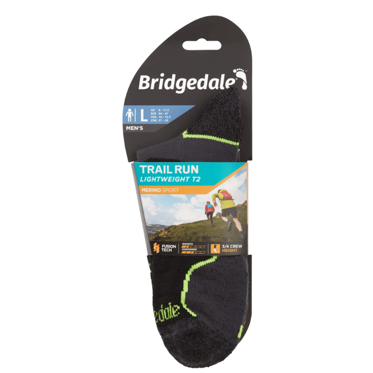 moske nogavice trail run lightweight merino performance crew