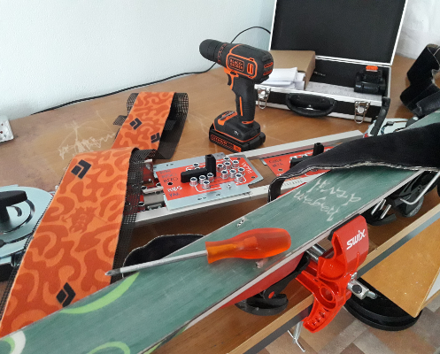 Montaža turno smučarskih vezi